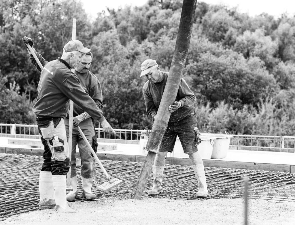 Fotoausstellung: Bauarbeiter in Aktion